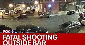 RAW: Fatal shooting outside Minneapolis bar captured on video