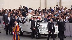 Pope Francis attends his traditional Wednesday General Audience in Vatican City