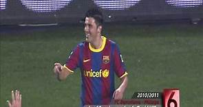 Los diez mejores goles de David Villa con el FC Barcelona