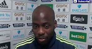 Youssouf Mulumbu is interviewed after Albion's 2-1 Premier League win at Swansea