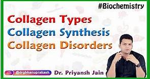 Collagen Types, Collagen synthesis, Collagen disorders