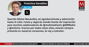 Francisco González externó sus condolencias por el fallecimiento del arquitecto Héctor Benavides