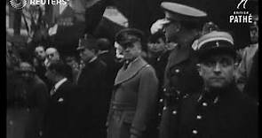 World War 2: France: General Charles Huntziger dies in plane crash: Wreckage and funeral (1942)