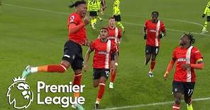 Gabriel Osho's header equalizers for Luton Town against Arsenal | Premier League | NBC Sports