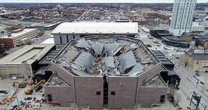Spectacular blast collapses the roof of Bradley Center, after 31 years the arena comes down