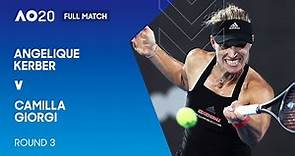 Angelique Kerber v Camila Giorgi Full Match | Australian Open 2020 Third Round