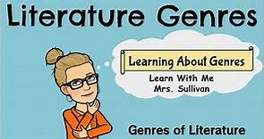 Literature Genres: What is Genre?