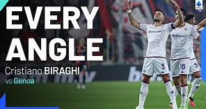 Biraghi's wonderful goal at Marassi Stadium | Every Angle | Genoa-Fiorentina | Serie A 2023/24