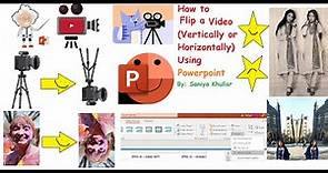 How to Flip a Video Vertically or Horizontally or Rotate a Video Using PowerPoint