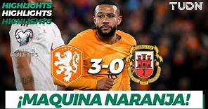 HIGHLIGHTS | Países Bajos 3-0 Gibraltar | UEFA Qualifiers 2023 | TUDN