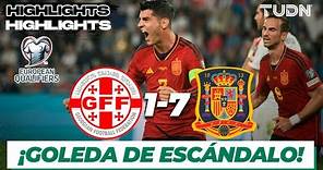 Georgia 1-7 España - HIGHLIGHTS | UEFA Qualifiers 2023 | TUDN