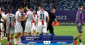 Georgia vs Portugal u21 (2-0) Saba Sazonov Goal, Results and Extended Highlights.