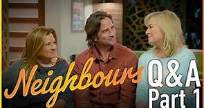 Neighbours Q&A - Rebekah Elmaloglou (Terese), Kip Gamblin (Brad) & Kate Kendall (Lauren) - Part 1