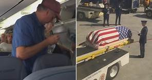 Passengers 'disrespect' airman's body on Phoenix flight