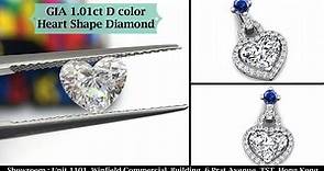 GIA 1.01ct D color 心型鑽石吊咀❇款式別緻🥂