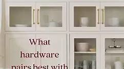 Cabinet hardware is important! #customcabinets #whitekitchen #whitekitchencabinets #cabinethardware | CabinetNow.com