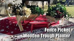 How To Build - Fence Picket Wooden Trough Planter