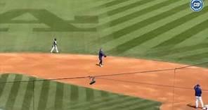 Dodgers pregame: Gavin Lux works on second base drills