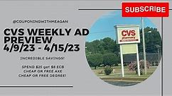 CVS WEEKLY AD PREVIEW! 4/9/23-4/15/23! New week of deals! Cheap Axe and Degree!