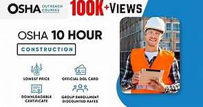 OSHA 10 Hour Construction Training | EHS | OSHA Safety Training