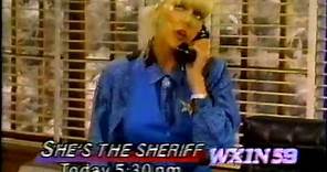 1989 - Promo for 'She's the Sheriff' Starring Suzanne Somers