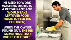 THE DISHWASHER TOOK LEFTOVER FOOD TO FEED HIS CHILDREN, BUT HIS BOSS SAW AND...