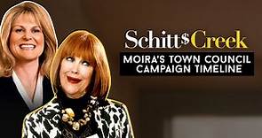 Moira’s Town Council Campaign Timeline - Schitt’s Creek