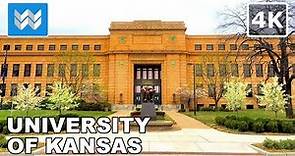 [4K] University of Kansas (KU) in Lawrence, Kansas USA - Jayhawks Campus Virtual Walking Tour