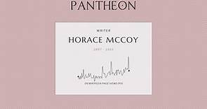 Horace McCoy Biography - American writer