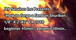 "How to forge senban shuriken" Togakure Ryu style (4point Moon)..
