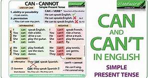Can Can't Cannot | English Grammar Lesson | Learn English
