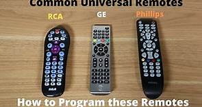 How To Program Universal Remote to TV | RCA, GE, & Phillips