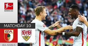 Huge Derby Win For Augsburg! | FC Augsburg - VfB Stuttgart 4-1 | All Goals | MD 10 – Bundesliga