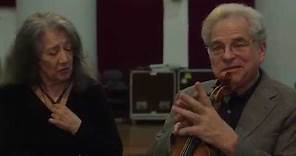 Itzhak Perlman and Martha Argerich record Bach, Schumann and Brahms