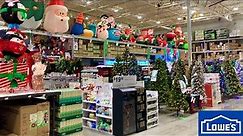 LOWE'S CHRISTMAS DECORATIONS ORNAMENTS CHRISTMAS TREES DECOR SHOP WITH ME SHOPPING STORE WALKTHROUGH