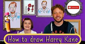 How to draw Harry Kane - Art for kids