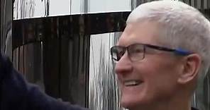 Apple CEO Tim Cook Celebrates Vision Pro Launch in NYC