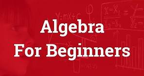 Algebra for Beginners | Basics of Algebra