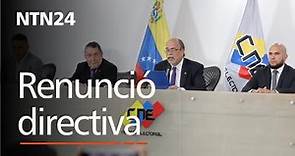 Renunció la directiva del Consejo Nacional Electoral de Venezuela
