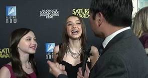Violet McGraw and Madeleine McGraw Carpet Interview at the 51st Annual Saturn Awards