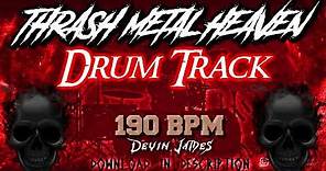 Thrash Metal Heaven Drum Track - 190 BPM (FREE WAV & MIDI DOWNLOAD)