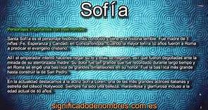 Significado de Sofía