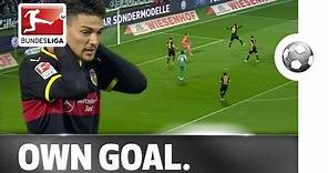 Bizarre Own Goal - Stuttgart's Federico Barba Lobs His Own Keeper