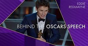Eddie Redmayne | Behind the Oscars Speech