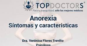 Anorexia - Síntomas y características de la anorexia