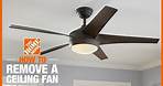 How to Remove a Ceiling Fan | The Home Depot