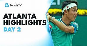 Kei Nishikori Is Back; Eubanks, Shelton Feature | Atlanta 2023 Day 2 Highlights