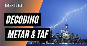 Decoding METARs and TAFs | Part 107 Test Tips | How to Read a METAR and TAF