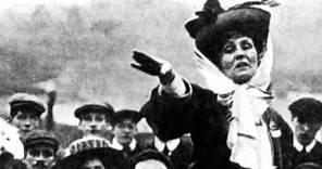 The suffragettes : Emmeline Pankhurst (1858 - 1928)