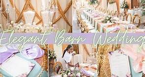 BEAUTIFUL, RUSTIC AND ELEGANT BARN WEDDING + RECEPTION| LIVING LUXURIOUSLY FOR LESS